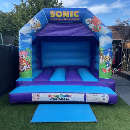 12 x 12ft Medium Sonic the Hedgehog Bouncy Castle Hire In Essex