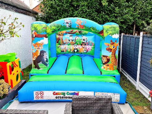 Small Jungle Themed Bouncy Castle Hire Essex