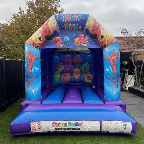 10 x 12ft Small Spider-Man Bouncy Castle Hire In Essex