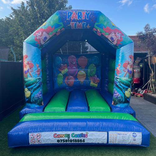 10 x 12ft Small Mermaid Bouncy Castle Hire In Essex