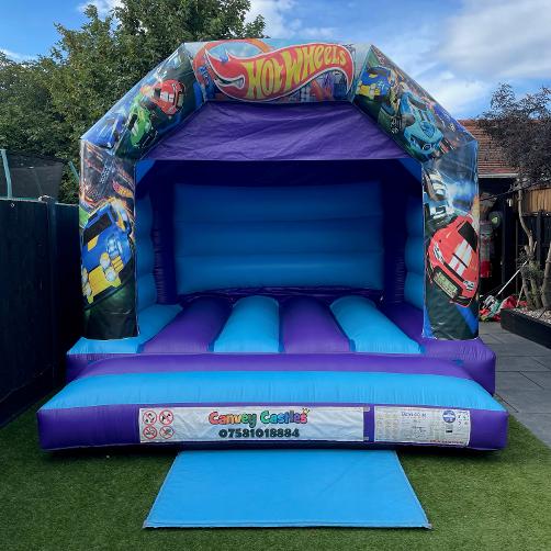 12 x 12ft Medium Hot Wheels Bouncy Castle Hire In Essex