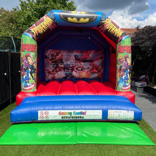 12 x 12ft Medium Avengers Bouncy Castle Hire In Essex