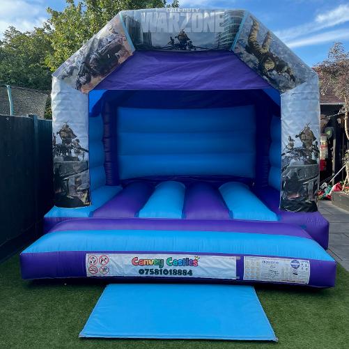12 x 12ft Call of Duty Medium Warzone Bouncy Castle Hire In Essex