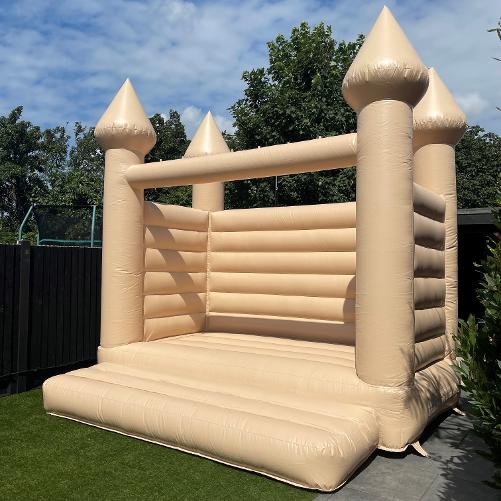  13x 10ft Medium Baige Pastel Bouncy Castle Hire In Essex