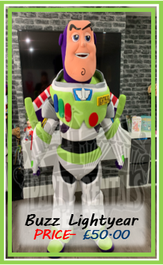 Toy Story Buzz Lightyear Mascot Costume Hire In Essex