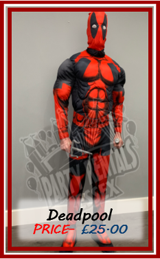 Deadpool Costume Hire Essex