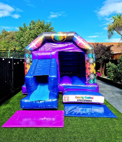 12ft x 17ft Disco Slide Combo Bouncy Castle Essex