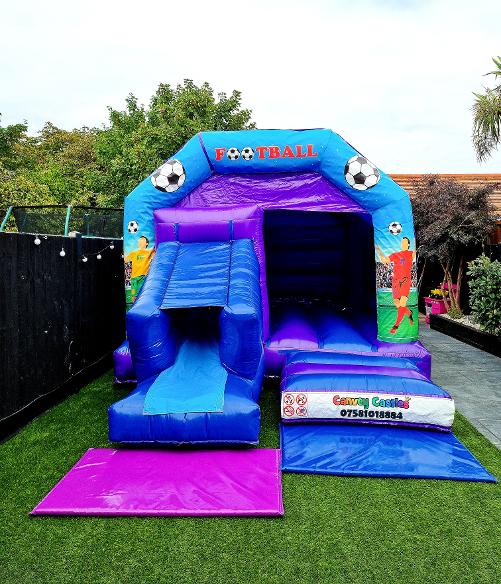 12ft x 17ft Football Slide Combo Bouncy Castle Essex 