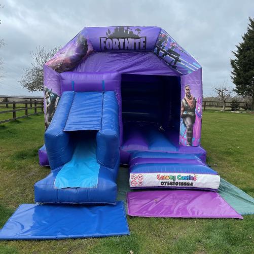 Fortnite Slide Bouncy Castle Inflatable Hire Essex