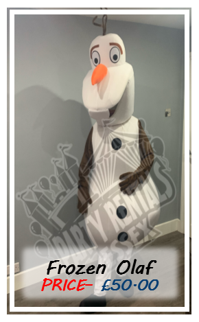 Frozen Olaf Mascot Costume Hire In Essex