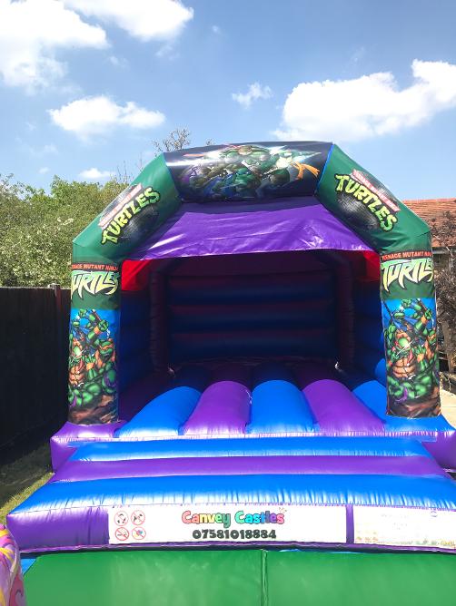 12 x 12ft Medium Ninja Turtles Bouncy Castle Hire In Essex