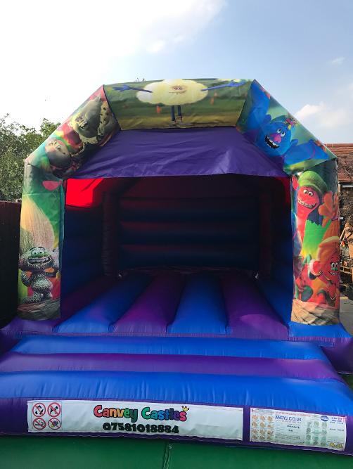 12 x 15ft Medium Trolls Bouncy Castle Hire In Essex