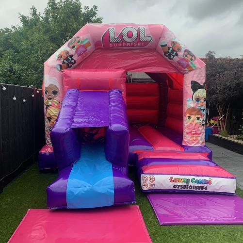 12ft x 17ft LOL Surprise Dolls Slide Combo Bouncy Castle Hire Essex