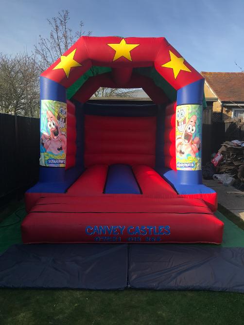 11 x 13ft Medium Spongebob Bouncy Castle Hire In Essex