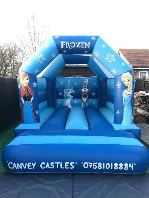 12 x 15ft Medium Painted Art Frozen Bouncy Castle Hire In Essex