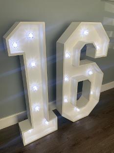 Light Up Number Hire In Essex