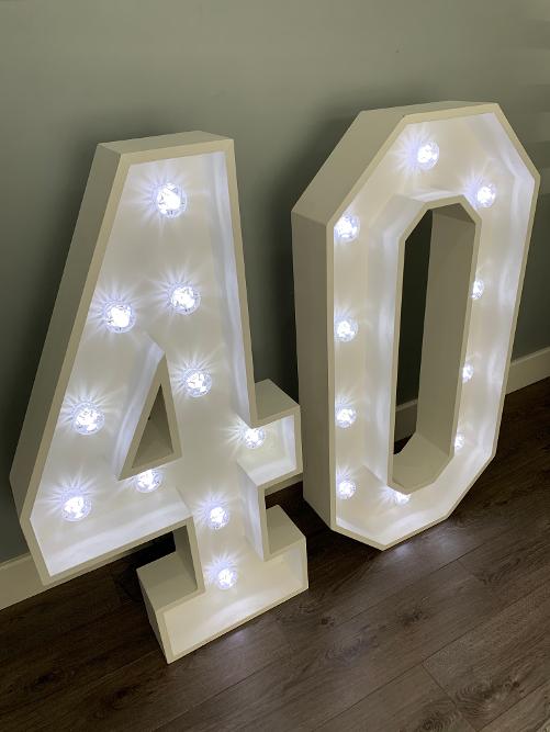 Light Up Number Hire In Essex