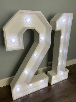 Light Up Number Hire In Essex