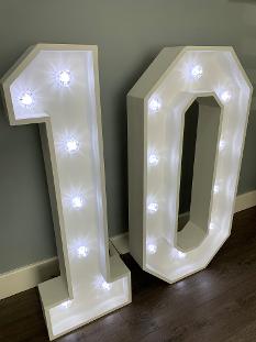 Light Up Number Hire In Essex