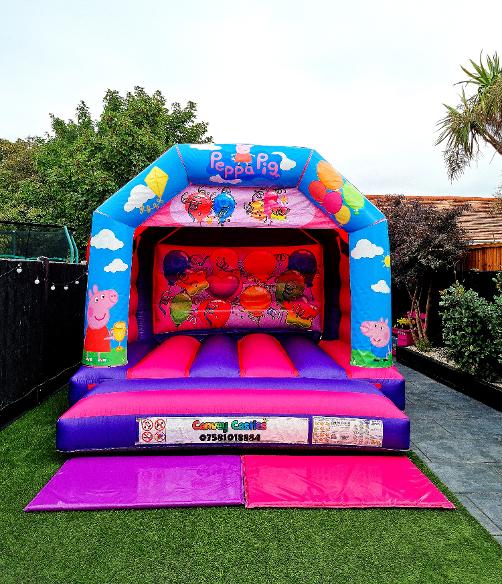 12 x 12ft Medium Peppa Pink Oink Bouncy Castle Hire In Essex