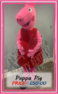 Peppa Pig Mascot Costume Hire In Essex