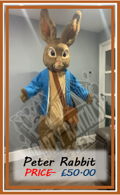 Peter Rabbit Mascot Costume Hire In Essex