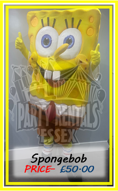 Spongebob SquarePants Mascot Costume Hire in Essex