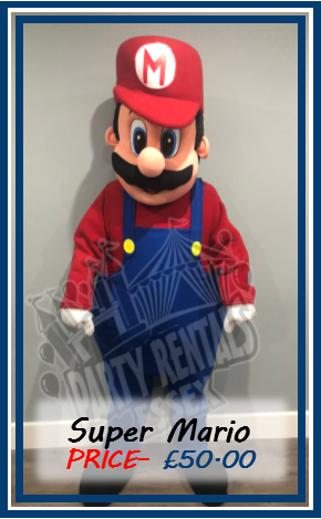 Super MArio Mascot Costume Hire In Essex