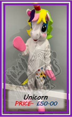 Unicorn Mascot Costume Hire In Essex