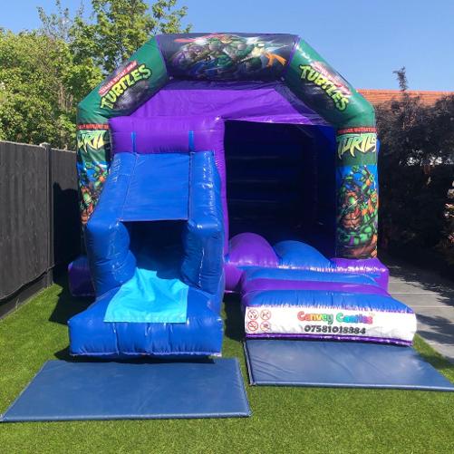 12ft x 17ft Ninja Turtles Slide Combo Bouncy Castle Essex 