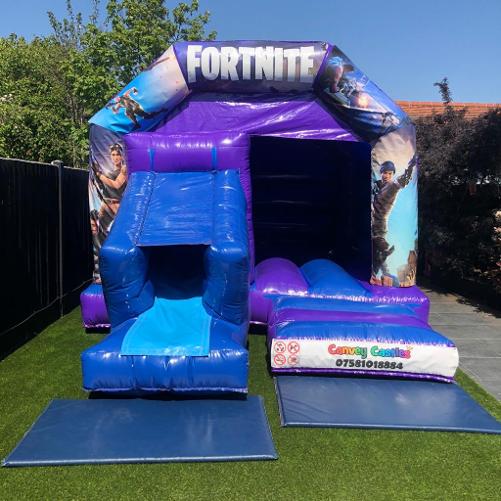 12ft x 17ft Fortnite Slide Combo Bouncy Castle Hire In Essex