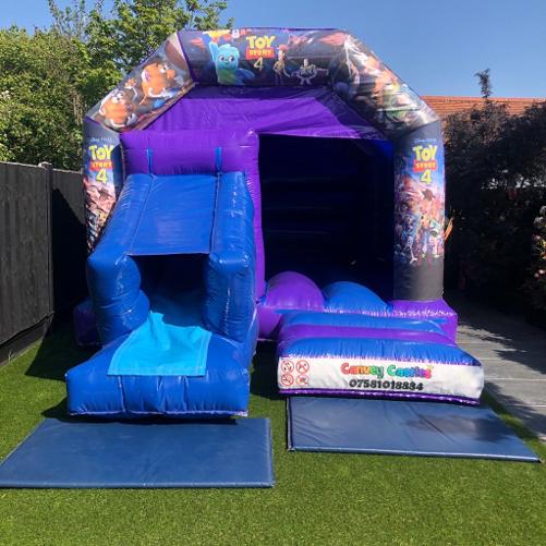 12ft x 17ft Toy Story 4 Slide Combo Bouncy Castle Essex 
