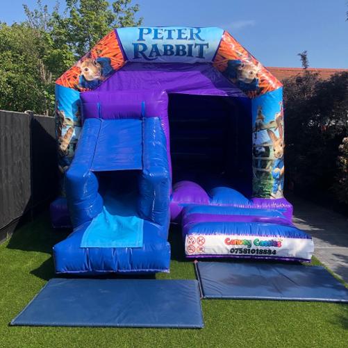 12ft x 17ft Peter Rabbit Slide Combo Bouncy Castle Essex 
