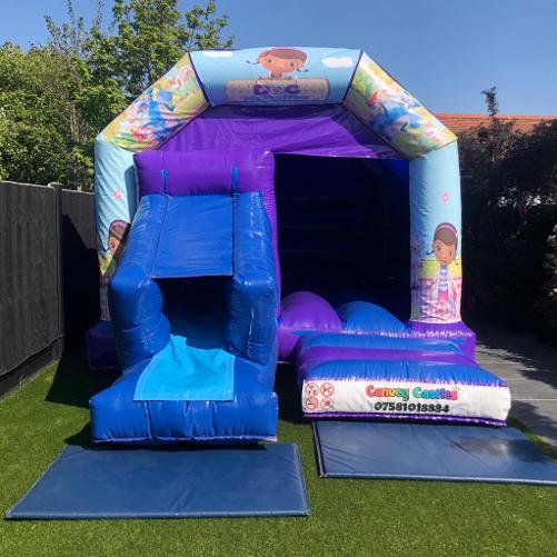 12ft x 17ft Doc Mcstuffin Slide Combo Bouncy Castle Essex 